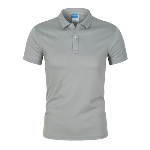 High Quality  Price Men's  Polo Shirt Solid Patch Color Fashion Casual Quick Dry Fit Mesh Polo Shirt