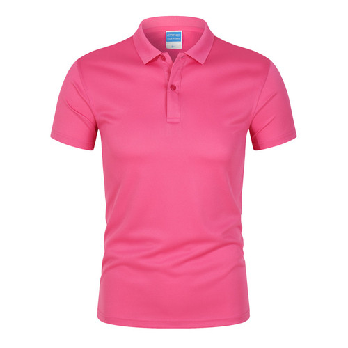 High Quality  Price Men's  Polo Shirt Solid Patch Color Fashion Casual Quick Dry Fit Mesh Polo Shirt