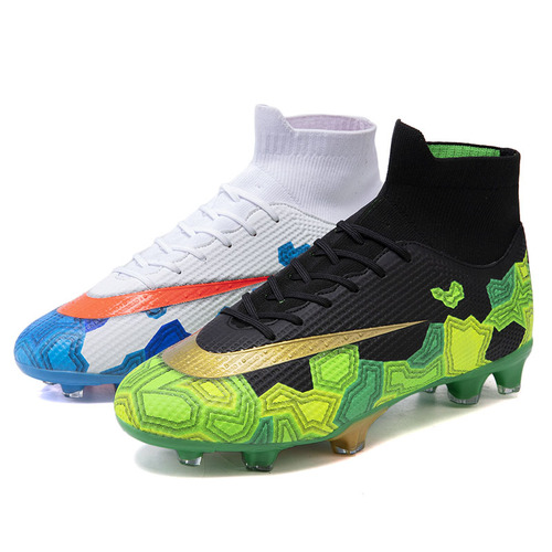  Superfly Football Boots Men Sports Cleats Soccer Shoes AG Kids Trainers Sneakers High Top Sock Athletic foot ball Sh