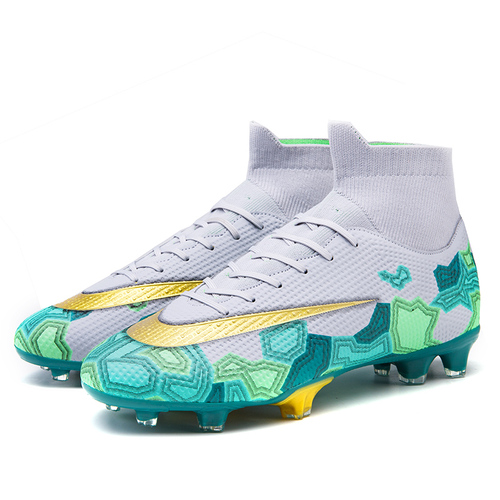  Superfly Football Boots Men Sports Cleats Soccer Shoes AG Kids Trainers Sneakers High Top Sock Athletic foot ball Sh