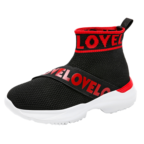 Jinbeile Sock Shoe Kids Athletic Running Shoes Casual  Stretch Anti-Slip Tennis Sneakers Kids Children Shoes Girls