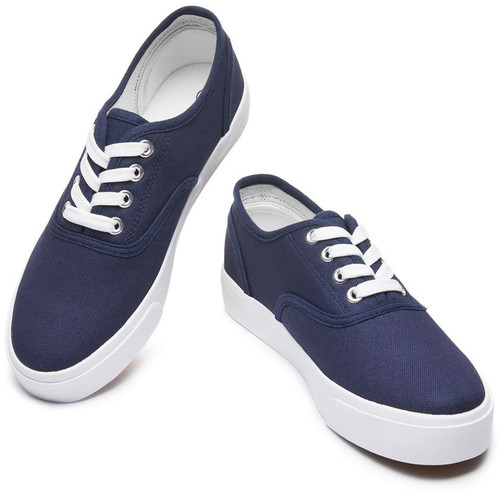 Budget Friendly Non Slip Low Top Canvas Shoes Classic Women's Lace Up Walking Shoes