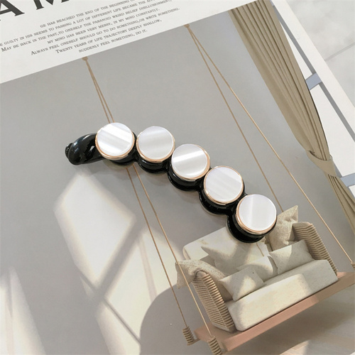 banana clip fresh color girl plate hair claw beads hairpins women girls hair claws