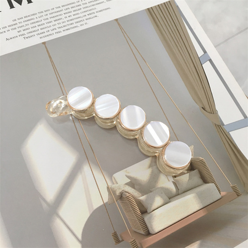 banana clip fresh color girl plate hair claw beads hairpins women girls hair claws