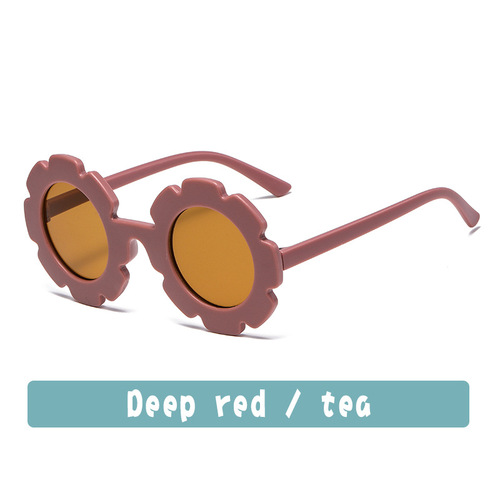 2022 Kids Sunglasses Children Round Sun Flower Sunglasses Multi Color Girls Boys Baby Shades Glasses UV400 Outdoor