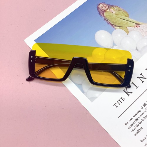 2023 New style children's sunglasses trendy glasses boy's and girl's personality square kids glasses DJ-3802