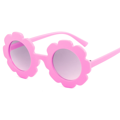 2021New Fashion Sun Flower Children's Sunglasses  Cute Baby Sun glasses Round Frame Flower Sunglasses Kid