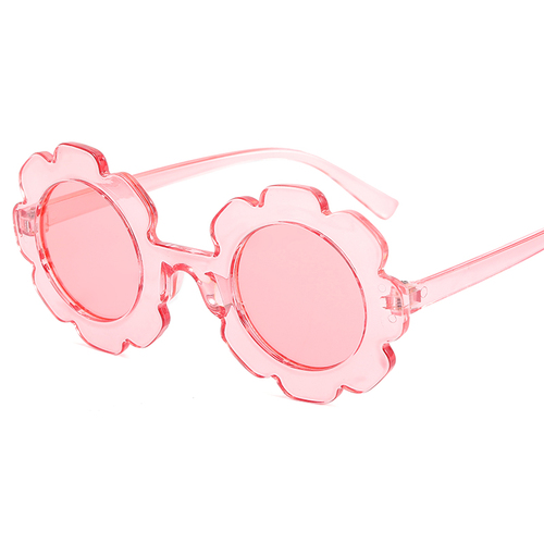 2021New Fashion Sun Flower Children's Sunglasses  Cute Baby Sun glasses Round Frame Flower Sunglasses Kid