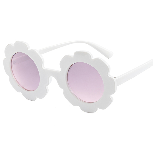 2021New Fashion Sun Flower Children's Sunglasses  Cute Baby Sun glasses Round Frame Flower Sunglasses Kid
