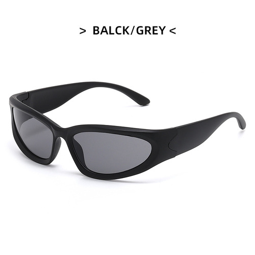 Tenyarn Fashion Y2k Sunglasses Kids Boys Girls Futuristic Sunglasses Wrap Around Sunglasses