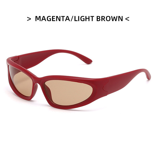 Tenyarn Fashion Y2k Sunglasses Kids Boys Girls Futuristic Sunglasses Wrap Around Sunglasses