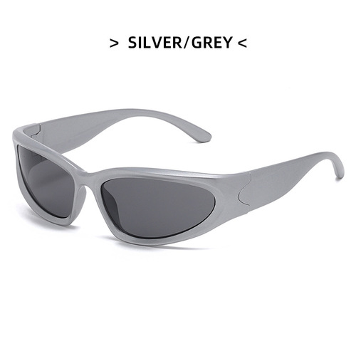 Tenyarn Fashion Y2k Sunglasses Kids Boys Girls Futuristic Sunglasses Wrap Around Sunglasses