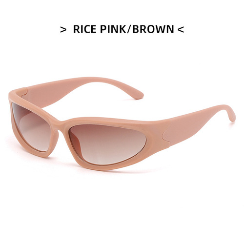 Tenyarn Fashion Y2k Sunglasses Kids Boys Girls Futuristic Sunglasses Wrap Around Sunglasses