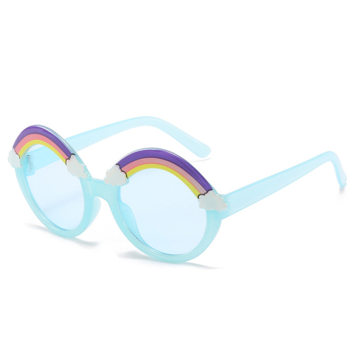 Children's Jelly Rainbow Sunglasses Cute Round Frame Ocean Piece Kids Sunglasses Fashion Baby Sunglasses UV400