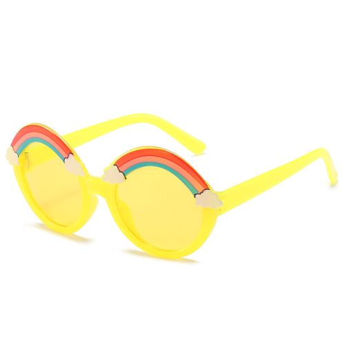Children's Jelly Rainbow Sunglasses Cute Round Frame Ocean Piece Kids Sunglasses Fashion Baby Sunglasses UV400