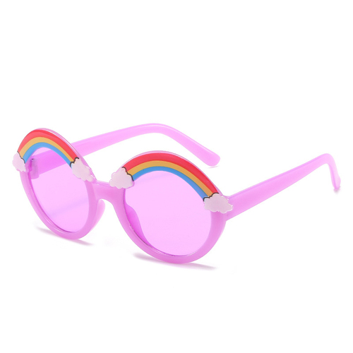 Children's Jelly Rainbow Sunglasses Cute Round Frame Ocean Piece Kids Sunglasses Fashion Baby Sunglasses UV400