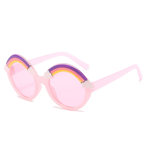 Children's Jelly Rainbow Sunglasses Cute Round Frame Ocean Piece Kids Sunglasses Fashion Baby Sunglasses UV400