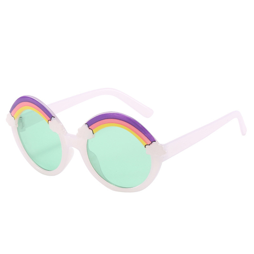 Children's Jelly Rainbow Sunglasses Cute Round Frame Ocean Piece Kids Sunglasses Fashion Baby Sunglasses UV400
