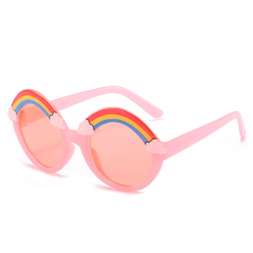 Children's Jelly Rainbow Sunglasses Cute Round Frame Ocean Piece Kids Sunglasses Fashion Baby Sunglasses UV400