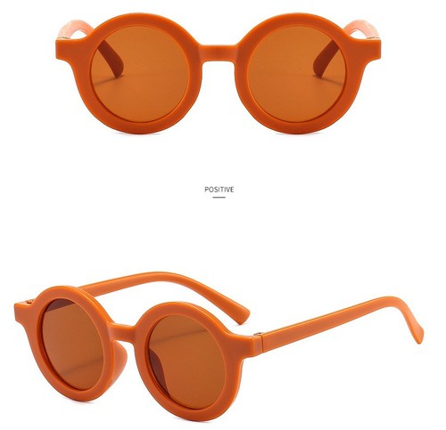 2023 New Design Retro Round Shape Kids Sunglasses PC Material 100% UV Protection Sunglasses