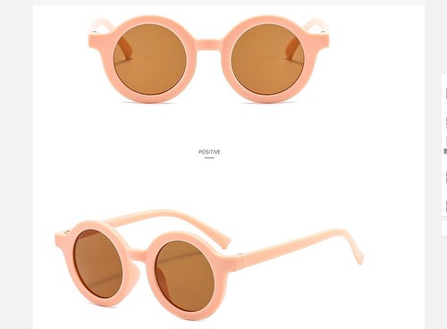 2023 New Design Retro Round Shape Kids Sunglasses PC Material 100% UV Protection Sunglasses