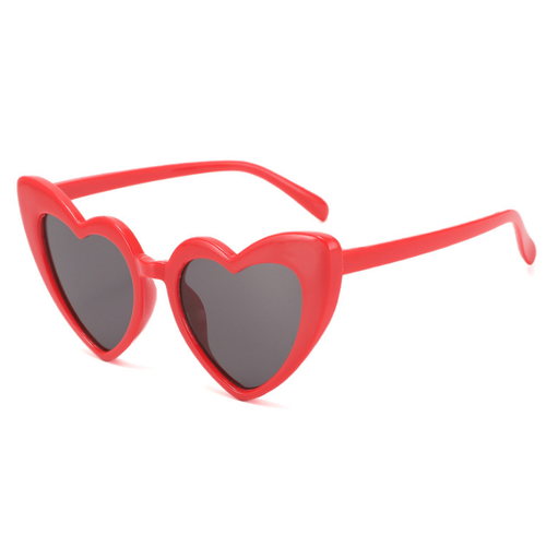 Red Heart Shaped Children's Cartoon Irregular Boys And Girls Peach Party Sun Glasses Kids Trendy Heart Sunglasses