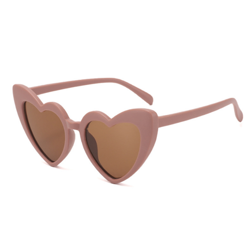 Red Heart Shaped Children's Cartoon Irregular Boys And Girls Peach Party Sun Glasses Kids Trendy Heart Sunglasses