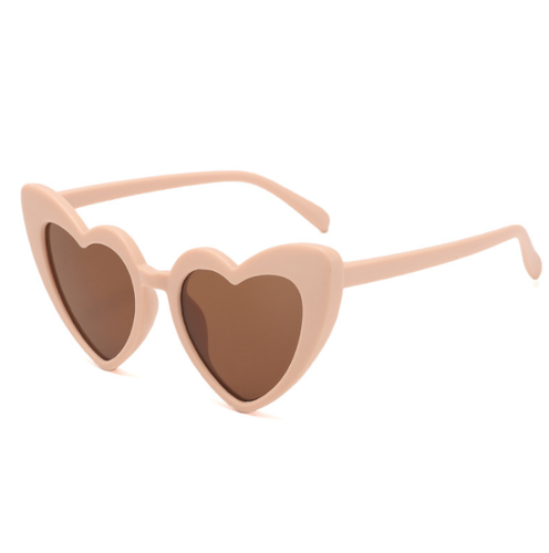 Red Heart Shaped Children's Cartoon Irregular Boys And Girls Peach Party Sun Glasses Kids Trendy Heart Sunglasses