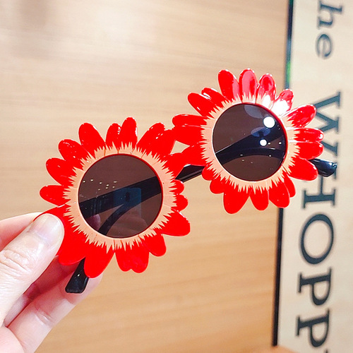 BELLEWORLD summer fashion flower strawberry colorful round sun glasses plastic shades 17colors kids sunglasses for boys 