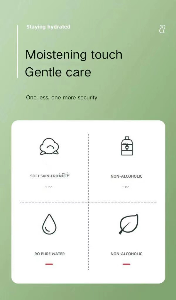 Sensitive Baby Wipes,  Unscented, Hypoallergenic, 99% Purified Water,80 pieces/pack