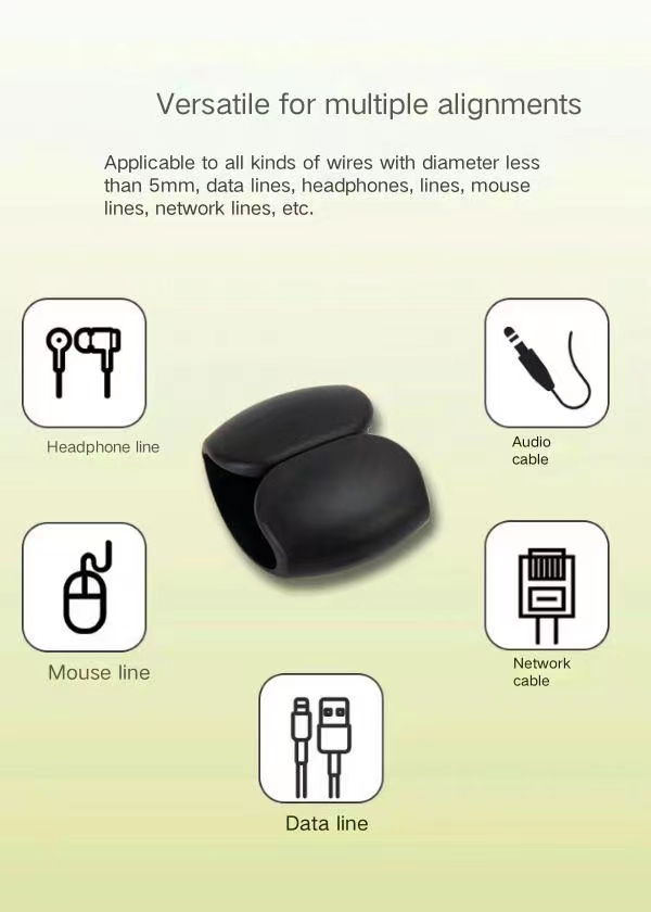 16pcs Travel Data Cable Collection Buckle Headphone Charging Cable Finishing Winding Storage Buckle 