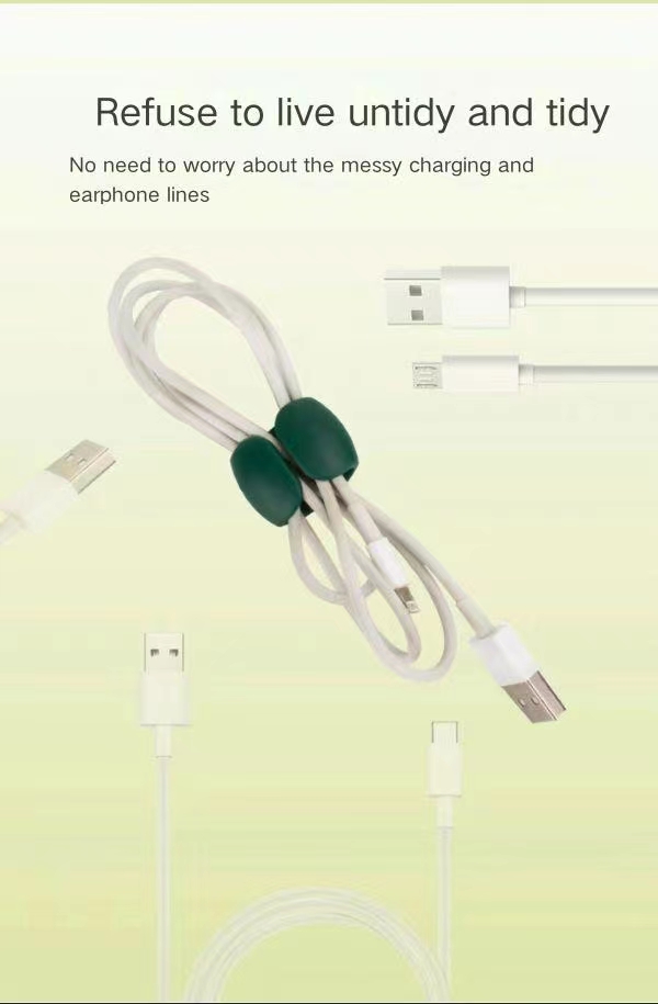 16pcs Travel Data Cable Collection Buckle Headphone Charging Cable Finishing Winding Storage Buckle 