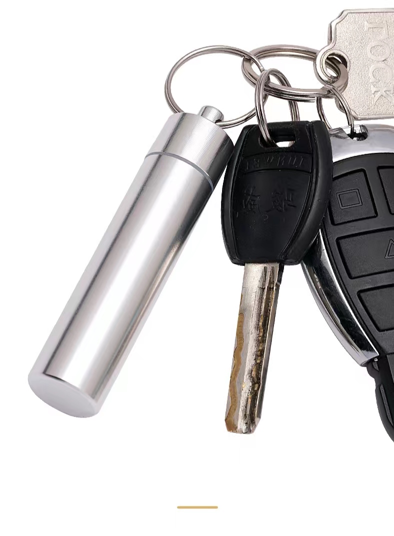 Reusable Metal Toothpicks Tooth Cleaning Kit With Keychain Holder For Outdoor Picnic Camping Traveling