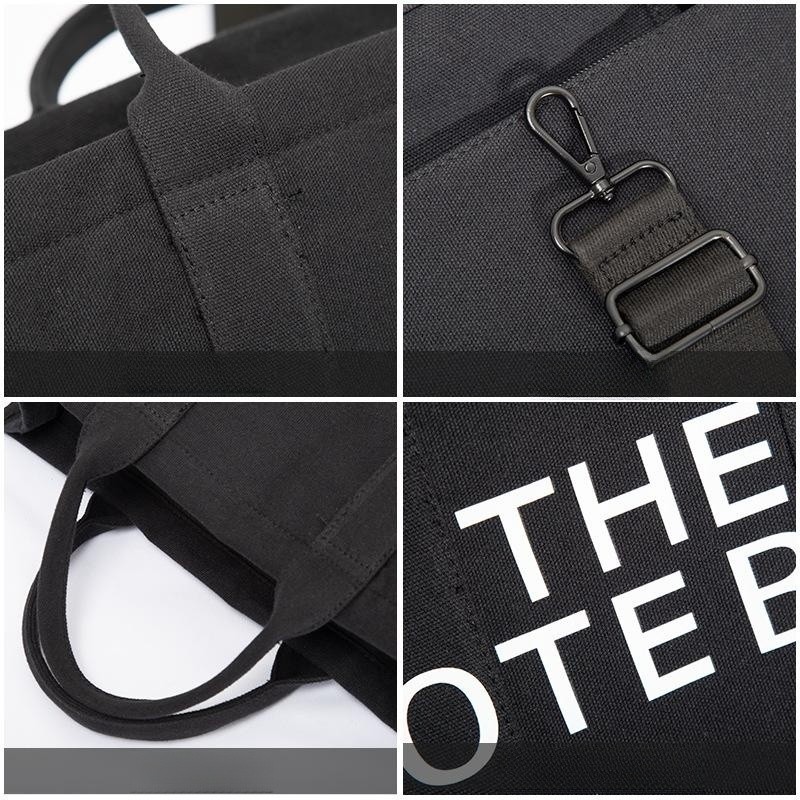 Fashion canvas Tote bag new shoulder back crossbody handbag casual men's and women's anti-splash Tote bag