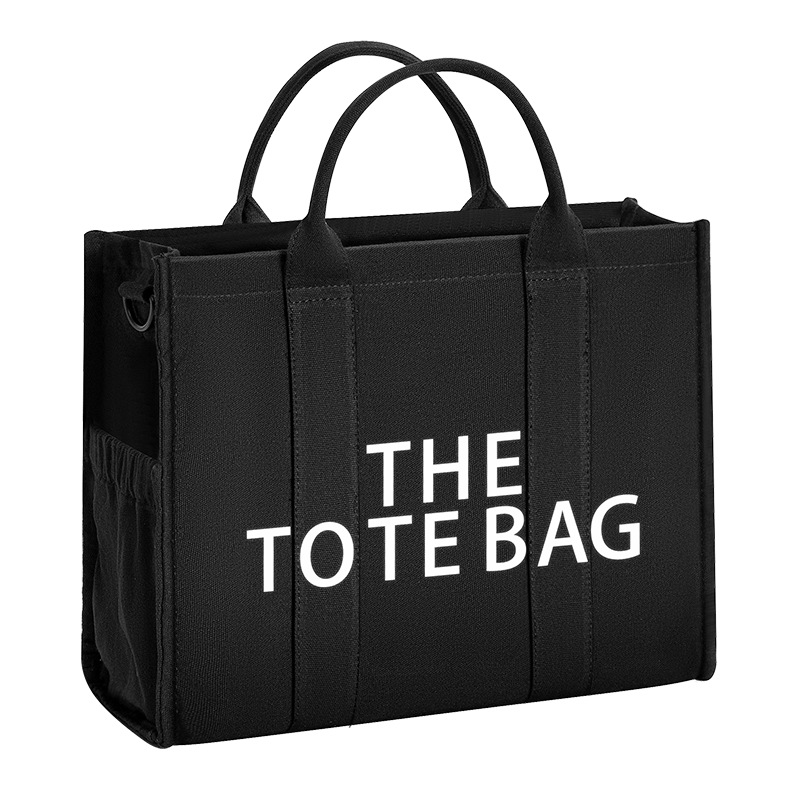 Fashion canvas Tote bag new shoulder back crossbody handbag casual men's and women's anti-splash Tote bag