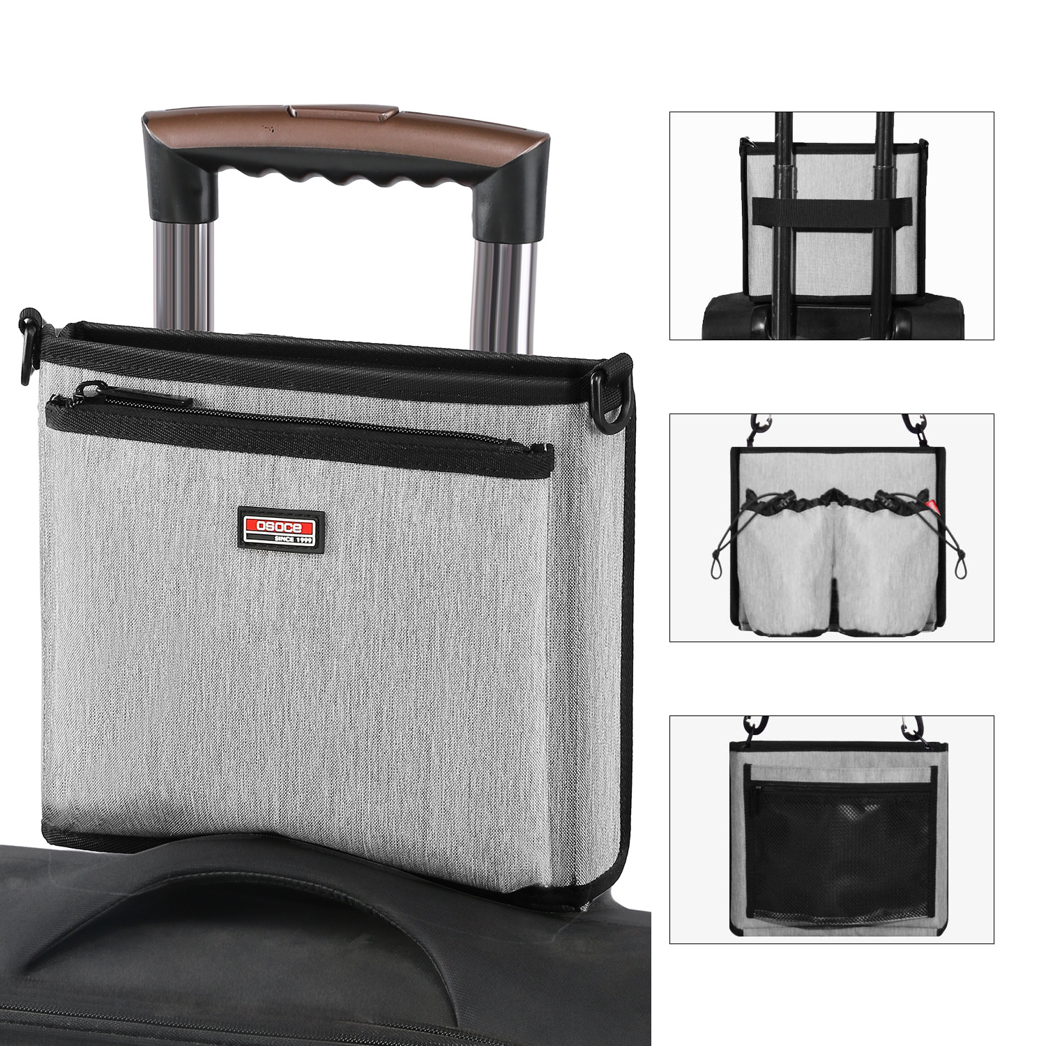 Hot selling cross cross luggage pull rod hanging bag multi-functional pull rod outdoor travel bag