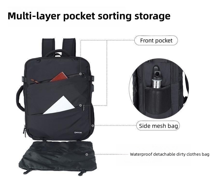 New backpack men's business leisure backpack large capacity computer travel backpack for men and women