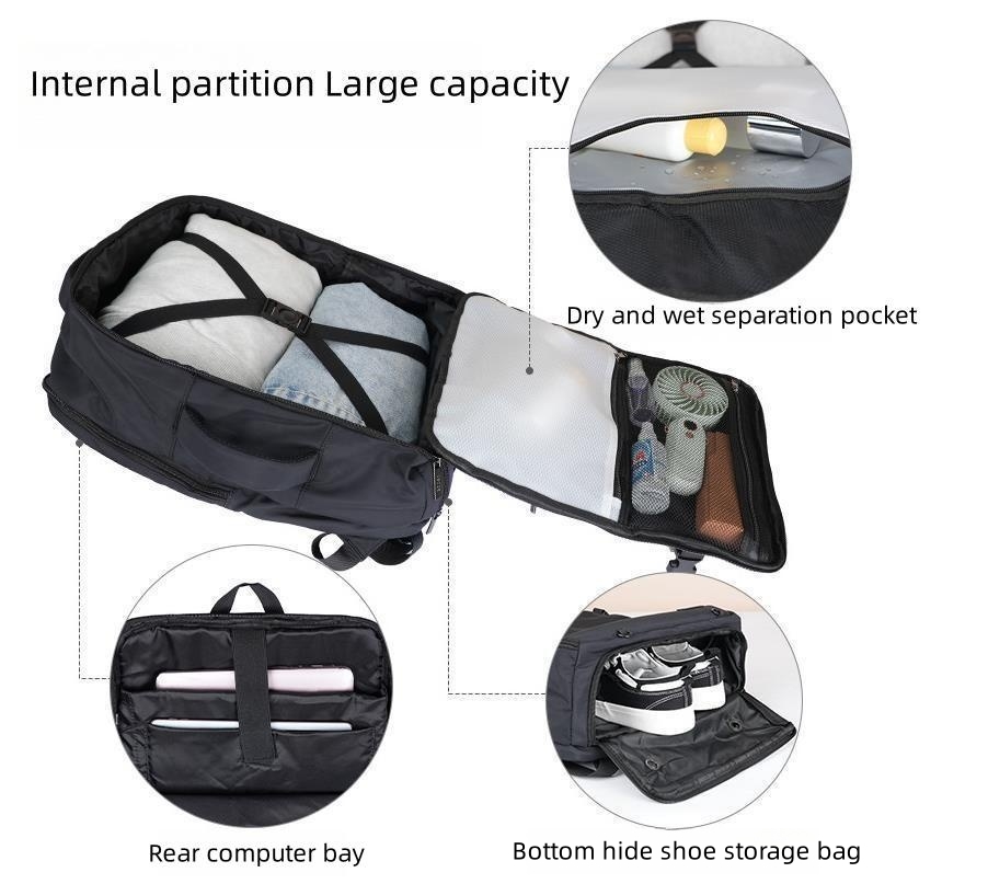 New backpack men's business leisure backpack large capacity computer travel backpack for men and women