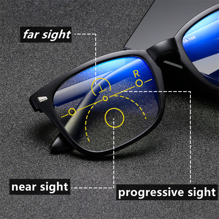 Progressive multifocal floral hawksbill blue light blocking far near 2023woman man bifoc read glasses