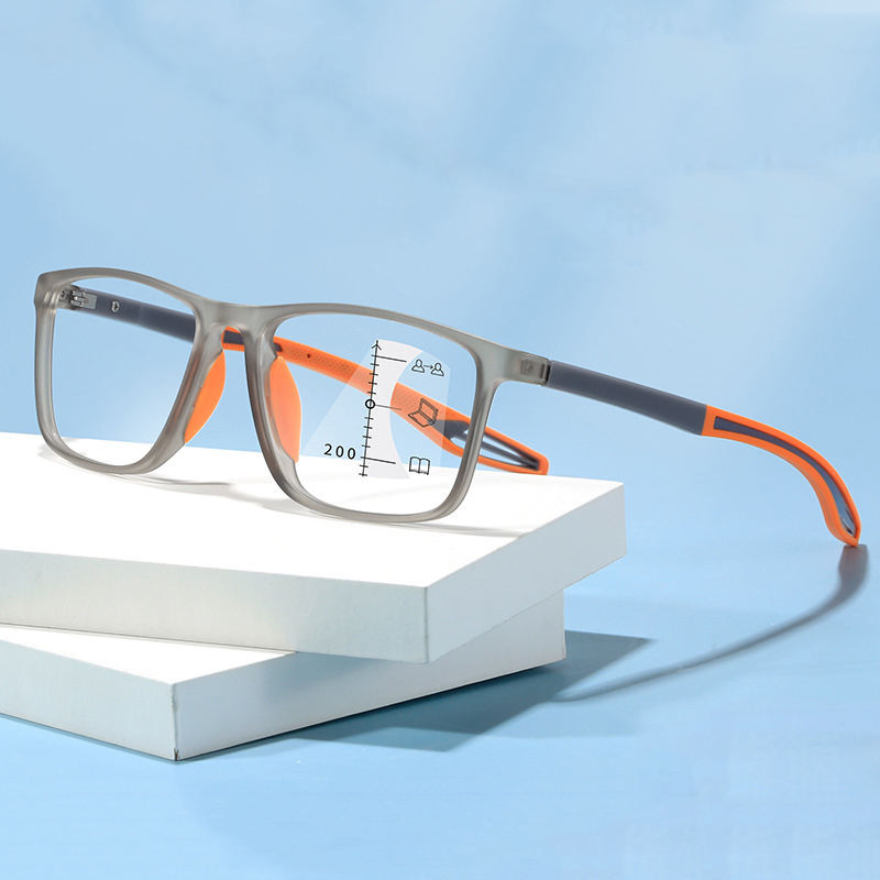 Fashion Luxury Square Women Men Multifocal Progressive   Sports Reader Anti Blue Light Reading Glasses 2023