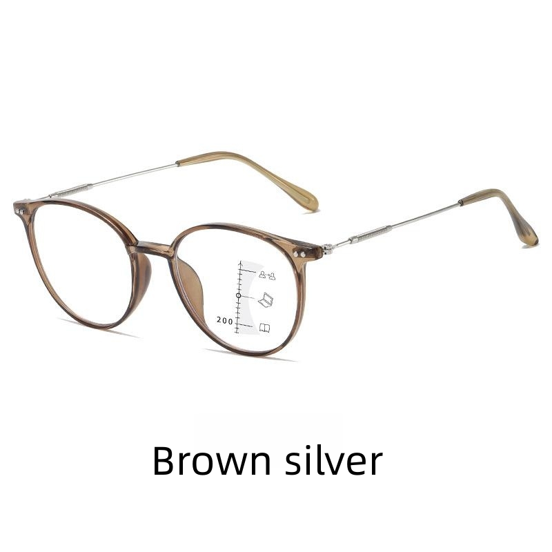 2023 New Fashion Blue Light Blocking Adjustable Vision Focus Reading Glasses Ultralight Eyewear for Men and Women