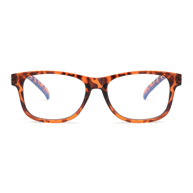 New anti-blue spring reading glasses for men and women fashion square frame retro reading glasses