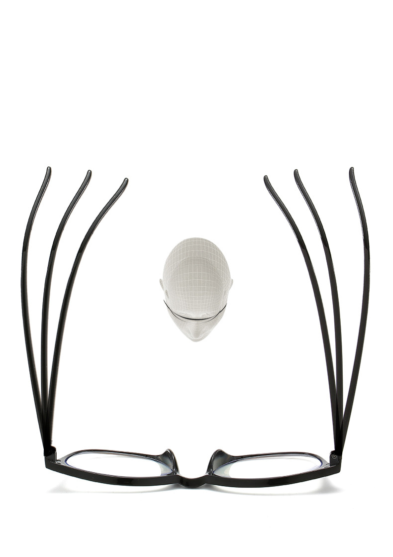 New retro anti-blue progressive multi-focus elderly reading glasses ladies large frame rice nail zoom glasses