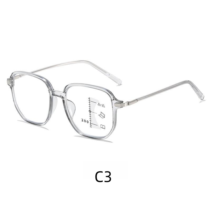 Fashion progressive multi-focus reading glasses anti-blue light in the elderly near and far dual-purpose reading glasses