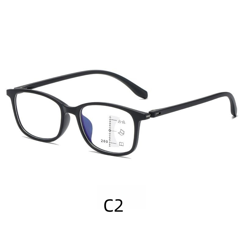 Progressive multi-focus anti-blue reading glasses ultra-light reading glasses for the elderly