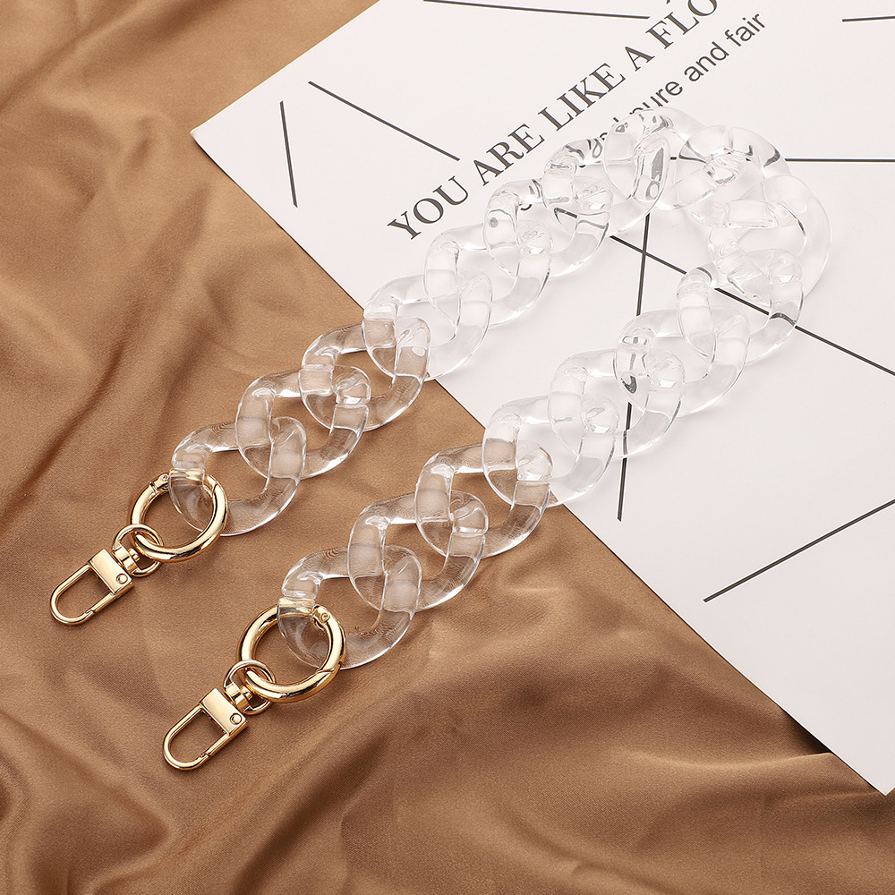 Acrylic bag chain Grease chain Hardware acrylic bag chain Shoulder strap Acrylic bag chain