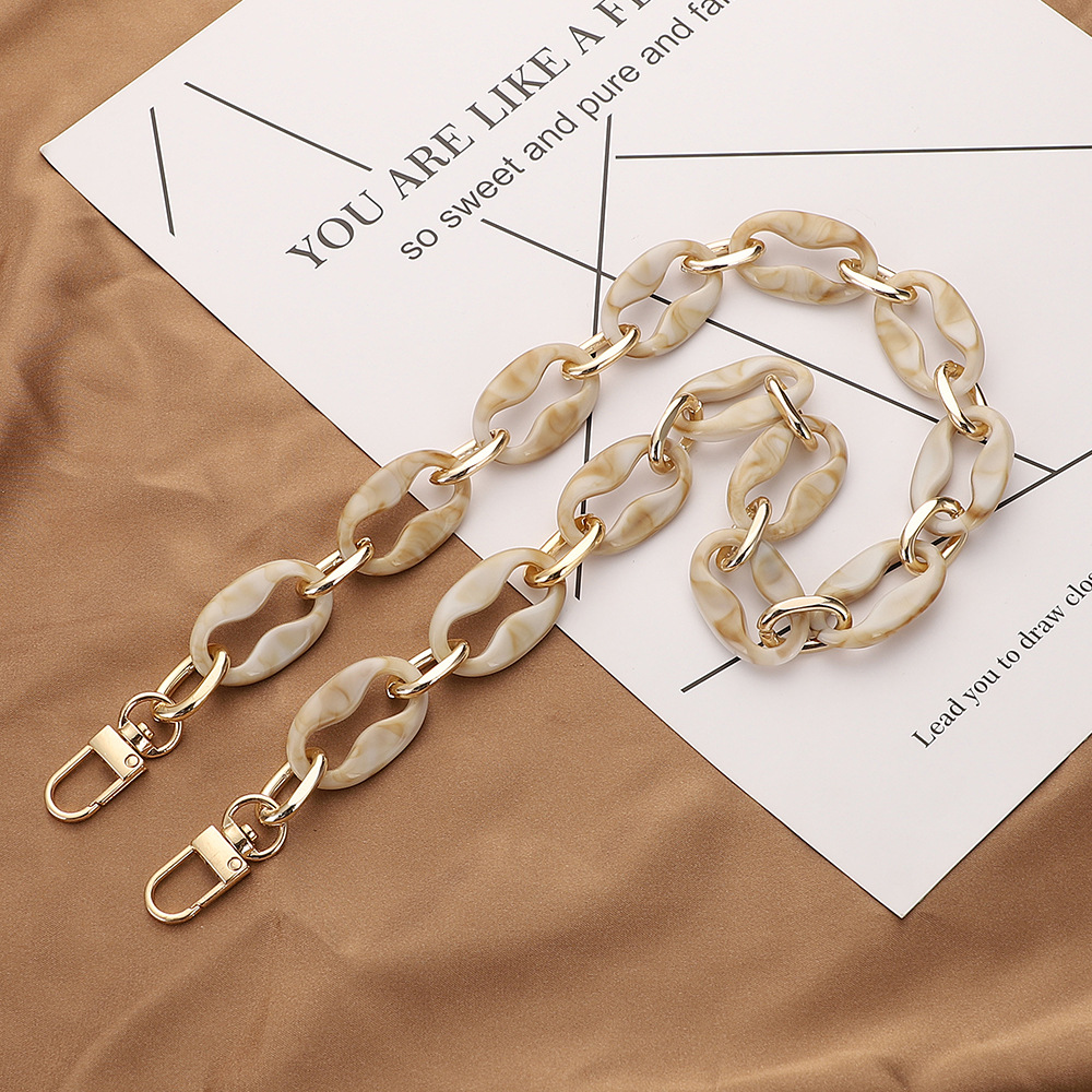 Acrylic chain Hardware bag Phone case DIY accessories Retro style All-in-one chain bag with belt