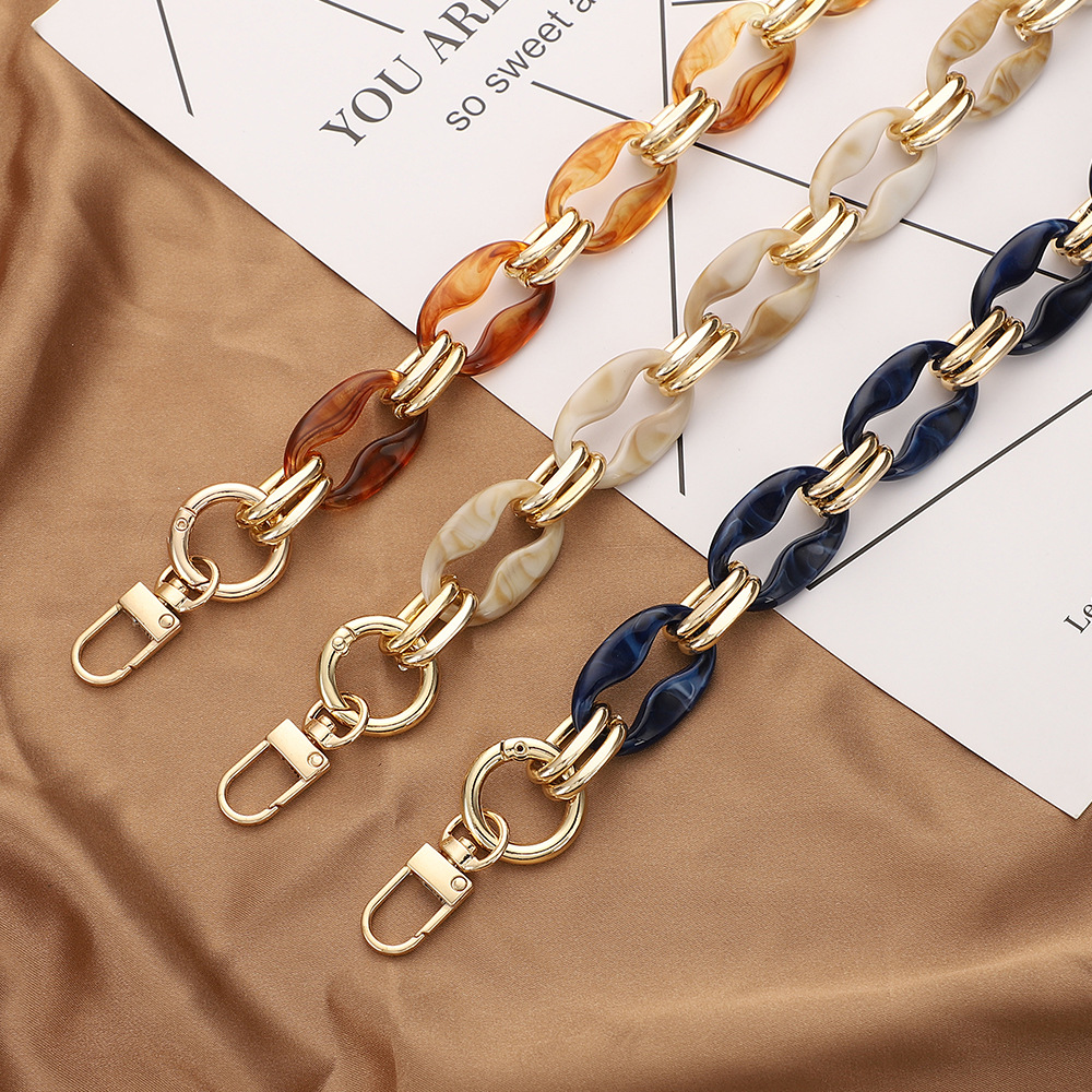 Acrylic chain Hardware bag Phone case DIY accessories Retro style All-in-one chain bag with belt