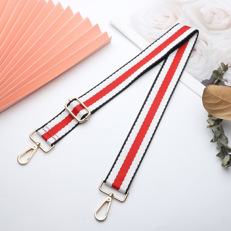 Adjustable strap 38mm wide strap Bag with new color contrast bag shoulder bandwidth strap