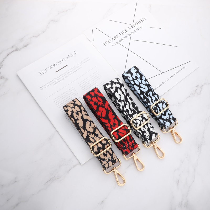 Women's bag strap with extended strap Bag with leopard print strap Adjustable long strap everything